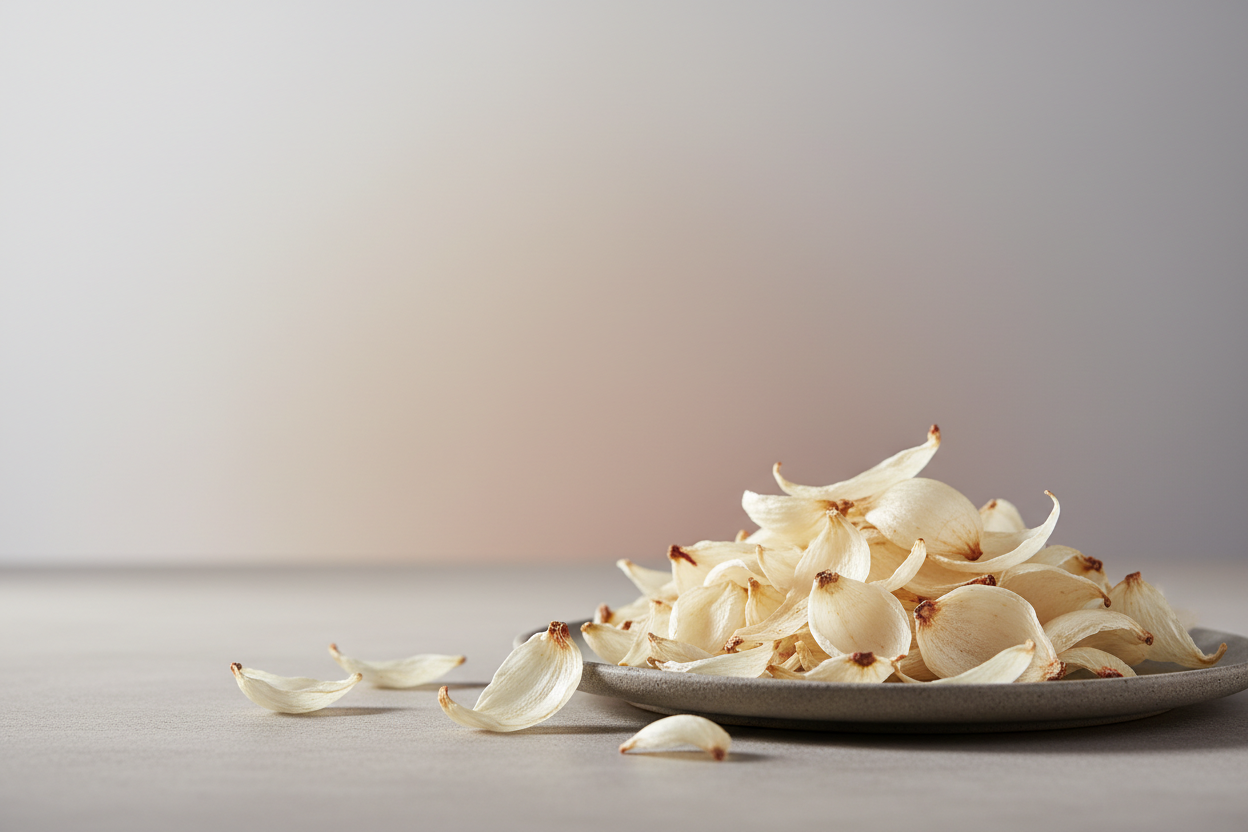 中药百合浅色高级背景