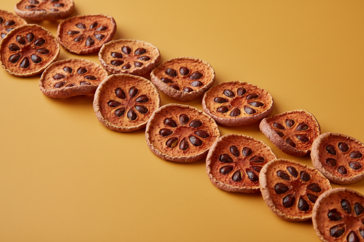 山楂片 纯色背景